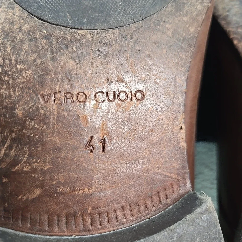 Vero Cuoio Men Oxfords Sz 41 Brown Leather Lace Dress Shoes Mr. B's Aldo Romania